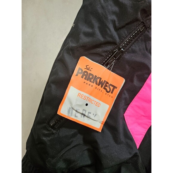 U&I Sport Colorblock Windbreaker Jacket, Black, Pink & White, Lightweight, Sz M - Picture 8 of 16